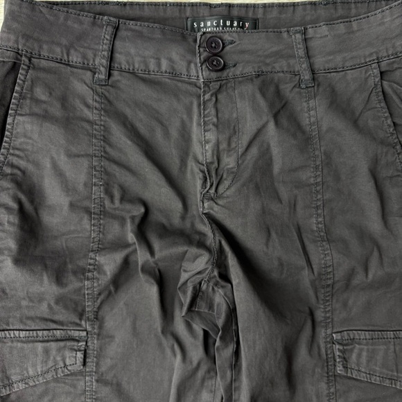 Sanctuary Rebel Women’s Standard Rise Pant Obsidian Brown Size 27 Cargo Jogger - Picture 7 of 9